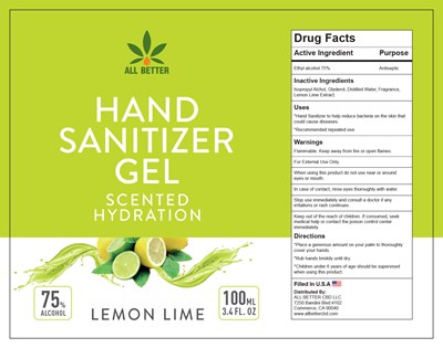 Hand Sanitizer (Lemon Lime 100ml)